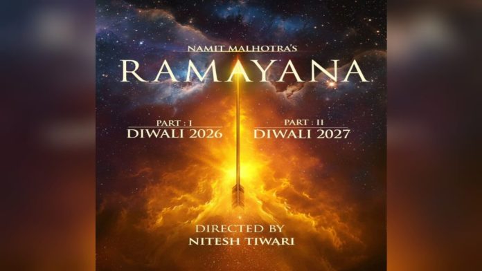 ഇന്ത്യൻ സിനിമാ ചരിത്രത്തിലെ ഏറ്റവും ചിലവേറിയ ചിത്രമായി ‘രാമായണ’ അണിയറയിൽ ഒരുങ്ങുന്നു ; ചിത്രത്തിന്റെ റിലീസ് തീയ്യതി പുറത്തുവിട്ട് നിർമ്മാതാവ് നമിത് മൽഹോത്ര ഇന്ത്യൻ സിനിമാ ചരിത്രത്തിലെ ഏറ്റവും ചിലവേറിയ ചിത്രമായി ‘രാമായണ’ അണിയറയിൽ ഒരുങ്ങുന്നു ; ചിത്രത്തിന്റെ റിലീസ് തീയ്യതി പുറത്തുവിട്ട് നിർമ്മാതാവ് നമിത് മൽഹോത്ര