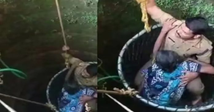 50 അടി താഴ്ച്ചയുള്ള കിണറിനുള്ളിൽ വീണ വീട്ടമ്മയെ രക്ഷപ്പെടുത്തി ഫയർഫോഴ്സ് 50 അടി താഴ്ച്ചയുള്ള കിണറിനുള്ളിൽ വീണ വീട്ടമ്മയെ രക്ഷപ്പെടുത്തി ഫയർഫോഴ്സ്
