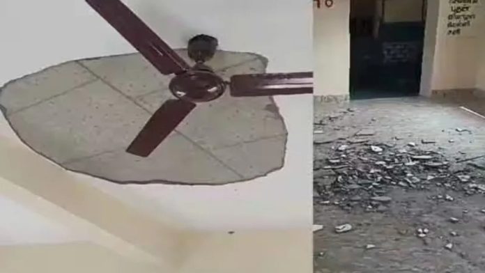 അങ്കണവാടി കെട്ടിടത്തിൻ്റെ മേൽക്കൂര ഇളകി വീണു ; കുട്ടികൾ രക്ഷപ്പെട്ടത് തലനാരിഴയ്ക്ക് അങ്കണവാടി കെട്ടിടത്തിൻ്റെ മേൽക്കൂര ഇളകി വീണു ; കുട്ടികൾ രക്ഷപ്പെട്ടത് തലനാരിഴയ്ക്ക്