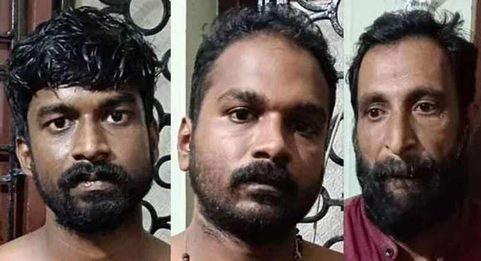 ഐക്കാട് വാടകവീട് കേന്ദ്രീകരിച്ച് കഞ്ചാവ് വില്പന നടത്തിവന്ന മൂന്നുപേരെ പോലീസ് പിടികൂടി ഐക്കാട് വാടകവീട് കേന്ദ്രീകരിച്ച് കഞ്ചാവ് വില്പന നടത്തിവന്ന മൂന്നുപേരെ പോലീസ് പിടികൂടി