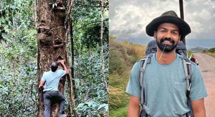 പടുകൂറ്റന് മരത്തില് വലിഞ്ഞുകയറി പ്രണവ്, ചിത്രം വൈറല് പടുകൂറ്റന് മരത്തില് വലിഞ്ഞുകയറി പ്രണവ്, ചിത്രം വൈറല്