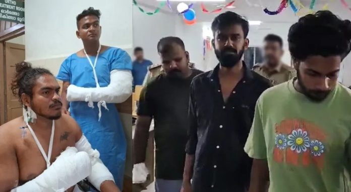 സഹോദരങ്ങളെ വെട്ടിപ്പരിക്കേൽപ്പിച്ച കേസ് ; മൂന്നുപേർ അറസ്റ്റിൽ സഹോദരങ്ങളെ വെട്ടിപ്പരിക്കേൽപ്പിച്ച കേസ് ; മൂന്നുപേർ അറസ്റ്റിൽ