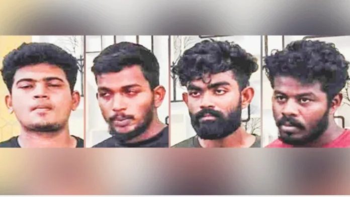 വെട്ടൂരിൽ ഗൃഹനാഥനെ വെട്ടിക്കൊലപ്പെടുത്തിയ സംഘത്തിലെ നാലു പേർകൂടി പിടിയിൽ വെട്ടൂരിൽ ഗൃഹനാഥനെ വെട്ടിക്കൊലപ്പെടുത്തിയ സംഘത്തിലെ നാലു പേർകൂടി പിടിയിൽ