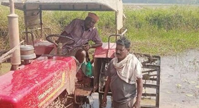 കർഷകർ പണംമുടക്കി വെള്ളം വറ്റിച്ചു ; കരിങ്ങാലിപ്പാടത്ത് കർഷകർ നിലം ഒരുക്കിത്തുടങ്ങി കർഷകർ പണംമുടക്കി വെള്ളം വറ്റിച്ചു ; കരിങ്ങാലിപ്പാടത്ത് കർഷകർ നിലം ഒരുക്കിത്തുടങ്ങി