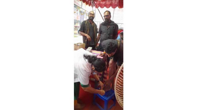 ശബരിമല തീർത്ഥാടകർക്ക് കരുണ സ്വാന്തനമാകുന്നു ശബരിമല തീർത്ഥാടകർക്ക് കരുണ സ്വാന്തനമാകുന്നു