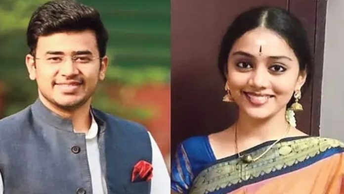 ബി ജെ പി എം പിയായ തേജസ്വി സൂര്യ വിവാഹിതനാകുന്നു ബി ജെ പി എം പിയായ തേജസ്വി സൂര്യ വിവാഹിതനാകുന്നു