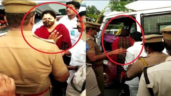 അണ്ണാ സർവകലാശാലയിലെ പീഡനത്തിൽ പ്രതിഷേധം : ഖുശ്ബു സുന്ദർ അറസ്റ്റിൽ അണ്ണാ സർവകലാശാലയിലെ പീഡനത്തിൽ പ്രതിഷേധം : ഖുശ്ബു സുന്ദർ അറസ്റ്റിൽ