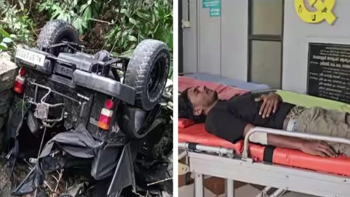 ജീപ്പ് കൊക്കയിലേക്ക് മറിഞ്ഞു ; അപകടത്തിൽ രണ്ടു പേർക്ക് പരിക്ക് ജീപ്പ് കൊക്കയിലേക്ക് മറിഞ്ഞു ; അപകടത്തിൽ രണ്ടു പേർക്ക് പരിക്ക്