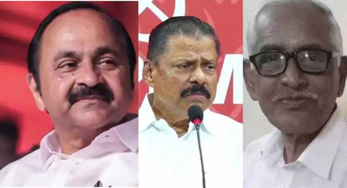 ഡിസിസി ട്രഷറുടെ മരണം ; എം.വി ഗോവിന്ദനും വി ഡി സതീശനും എൻ എം വിജയന്റെ വീട്ടിലേക്ക് ; നാളെ കുടുംബാംഗങ്ങളെ സന്ദർശിക്കും ഡിസിസി ട്രഷറുടെ മരണം ; എം.വി ഗോവിന്ദനും വി ഡി സതീശനും എൻ എം വിജയന്റെ വീട്ടിലേക്ക് ; നാളെ കുടുംബാംഗങ്ങളെ സന്ദർശിക്കും