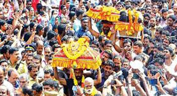 തിരുവാഭരണ ഘോഷയാത്ര 12ന് പുറപ്പെടും തിരുവാഭരണ ഘോഷയാത്ര 12ന് പുറപ്പെടും