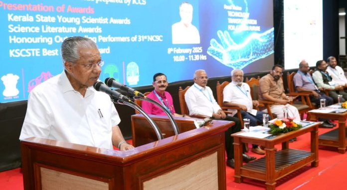 അന്ധവിശ്വാസങ്ങളെ ശാസ്ത്രത്തിനുമേല് പ്രതിഷ്ഠിക്കാനുള്ള ശ്രമങ്ങള്ക്കെതിരെ ശാസ്ത്രത്തിലൂന്നിയ ചെറുത്ത് നില്പ്പ് നടത്തണം : മുഖ്യമന്ത്രി അന്ധവിശ്വാസങ്ങളെ ശാസ്ത്രത്തിനുമേല് പ്രതിഷ്ഠിക്കാനുള്ള ശ്രമങ്ങള്ക്കെതിരെ ശാസ്ത്രത്തിലൂന്നിയ ചെറുത്ത് നില്പ്പ് നടത്തണം : മുഖ്യമന്ത്രി