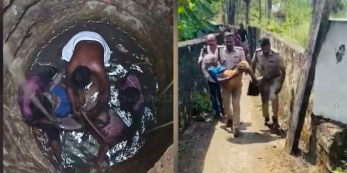വെള്ളത്തിന്റെ അളവ് നോക്കുന്നതിനിടെ കാല് തെന്നി വീണത് 30 അടി താഴ്ചയുള്ള കിണറ്റില് ; 92 കാരിയെ രക്ഷിച്ച് നാട്ടുകാര് വെള്ളത്തിന്റെ അളവ് നോക്കുന്നതിനിടെ കാല് തെന്നി വീണത് 30 അടി താഴ്ചയുള്ള കിണറ്റില് ; 92 കാരിയെ രക്ഷിച്ച് നാട്ടുകാര്