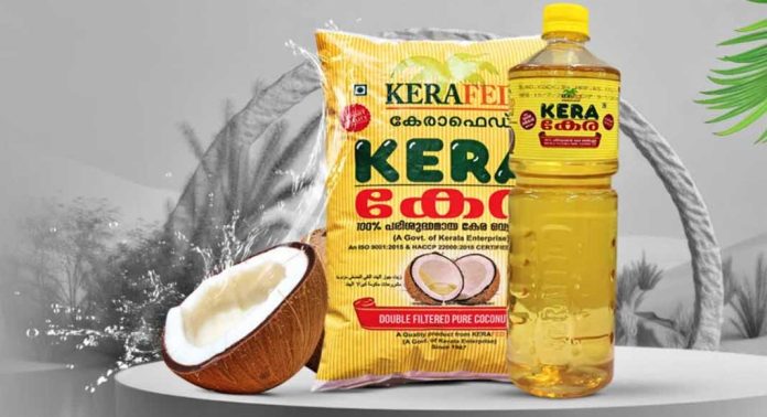 കേര വെളിച്ചെണ്ണയ്ക്ക് വിപണിയില് നിരവധി വ്യാജന്മാരുണ്ടെന്ന് കേര ഫെഡ് കേര വെളിച്ചെണ്ണയ്ക്ക് വിപണിയില് നിരവധി വ്യാജന്മാരുണ്ടെന്ന് കേര ഫെഡ്
