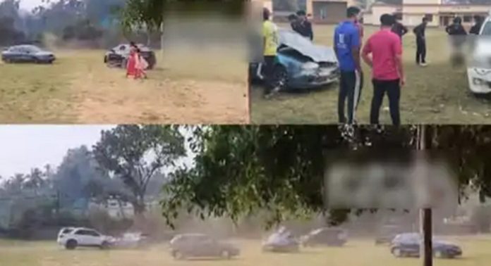 സ്കൂള് ഗ്രൗണ്ടിൽ കാറുകളുമായി വിദ്യാര്ത്ഥികളുടെ അഭ്യാസ പ്രകടനം ; ലൈസൻസും വാഹനങ്ങളുടെ രജിസ്ട്രേഷനും റദ്ദാക്കിയേക്കും സ്കൂള് ഗ്രൗണ്ടിൽ കാറുകളുമായി വിദ്യാര്ത്ഥികളുടെ അഭ്യാസ പ്രകടനം ; ലൈസൻസും വാഹനങ്ങളുടെ രജിസ്ട്രേഷനും റദ്ദാക്കിയേക്കും