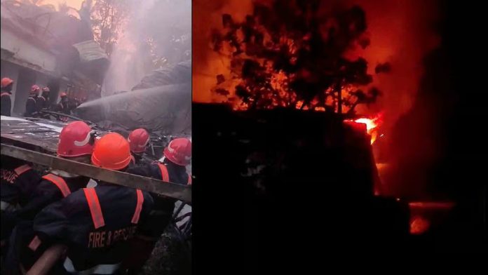 മുണ്ടൂര് ഓയില് കമ്പനി തീപിടിത്തത്തില്, ഒരാള് കസ്റ്റഡിയില് മുണ്ടൂര് ഓയില് കമ്പനി തീപിടിത്തത്തില്, ഒരാള് കസ്റ്റഡിയില്