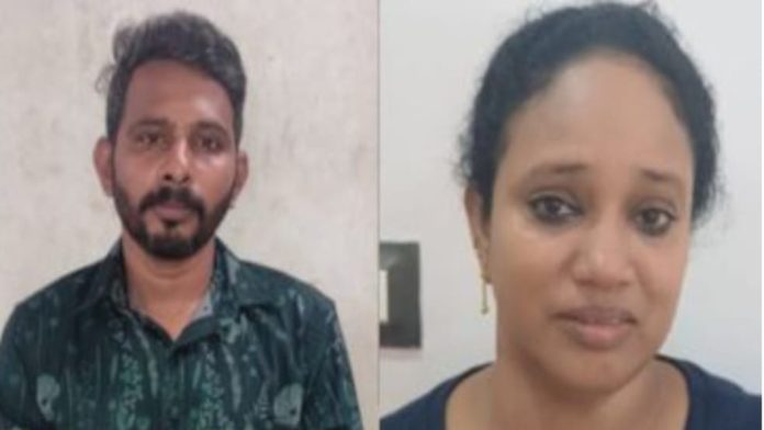 രണ്ട് കിലോ കഞ്ചാവുമായി യുവതി ഉൾപ്പെടെ രണ്ട് പേര് പിടിയില് രണ്ട് കിലോ കഞ്ചാവുമായി യുവതി ഉൾപ്പെടെ രണ്ട് പേര് പിടിയില്