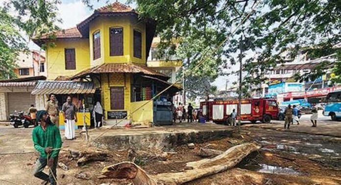 അടൂർ ജനറൽ ആശുപത്രിക്കു സമീപം സ്വകാര്യ ബസ്സ്റ്റാൻഡ് പരിസരത്തുനിന്ന മരത്തിലെ ഉണങ്ങിയ ചില്ലകൾ മുറിച്ചുമാറ്റി അടൂർ ജനറൽ ആശുപത്രിക്കു സമീപം സ്വകാര്യ ബസ്സ്റ്റാൻഡ് പരിസരത്തുനിന്ന മരത്തിലെ ഉണങ്ങിയ ചില്ലകൾ മുറിച്ചുമാറ്റി