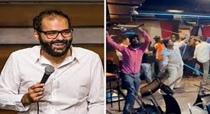 ഏക്നാഥ് ഷിൻഡെയെ കളിയാക്കിയ കൊമേഡിയൻ കുനാൽ കമ്രയുടെ വേദി അടിച്ചു തകർത്ത് ശിവസേന ഏക്നാഥ് ഷിൻഡെയെ കളിയാക്കിയ കൊമേഡിയൻ കുനാൽ കമ്രയുടെ വേദി അടിച്ചു തകർത്ത് ശിവസേന