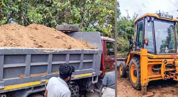 മണ്ണ് ഖനനം ചെയ്ത് കടത്താൻ ശ്രമിച്ചതിന് മൂന്ന് ടിപ്പറുകളും ഒരു മണ്ണുമാന്തി യന്ത്രവും കീഴ്വായ്പൂർ പോലീസ് പിടിച്ചെടുത്തു മണ്ണ് ഖനനം ചെയ്ത് കടത്താൻ ശ്രമിച്ചതിന് മൂന്ന് ടിപ്പറുകളും ഒരു മണ്ണുമാന്തി യന്ത്രവും കീഴ്വായ്പൂർ പോലീസ് പിടിച്ചെടുത്തു