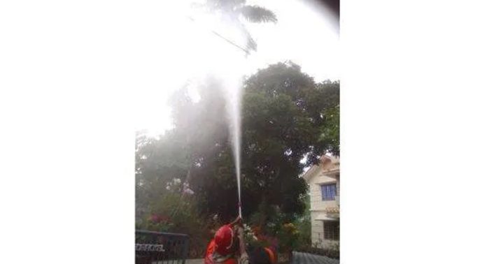 തിരുവല്ല തിട്ടപ്പിള്ളിയില് തെങ്ങിന് ഇടിമിന്നലേറ്റ് തീപിടിച്ചു തിരുവല്ല തിട്ടപ്പിള്ളിയില് തെങ്ങിന് ഇടിമിന്നലേറ്റ് തീപിടിച്ചു
