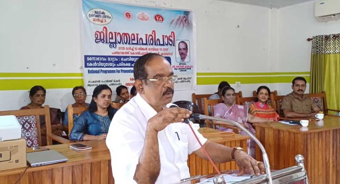 ആരോഗ്യവകുപ്പിന്റെ നേതൃത്വത്തില് ലോക ശ്രവണ ദിനാചരണത്തിന്റെ ജില്ലാ ഉദ്ഘാടനം നടത്തി ആരോഗ്യവകുപ്പിന്റെ നേതൃത്വത്തില് ലോക ശ്രവണ ദിനാചരണത്തിന്റെ ജില്ലാ ഉദ്ഘാടനം നടത്തി