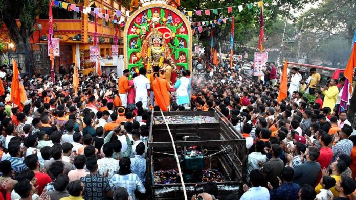 ഹനുമാൻ ജയന്തി ഘോഷയാത്രക്കിടെ മധ്യപ്രദേശിലെ ഗുണയിൽ സംഘർഷം ഹനുമാൻ ജയന്തി ഘോഷയാത്രക്കിടെ മധ്യപ്രദേശിലെ ഗുണയിൽ സംഘർഷം