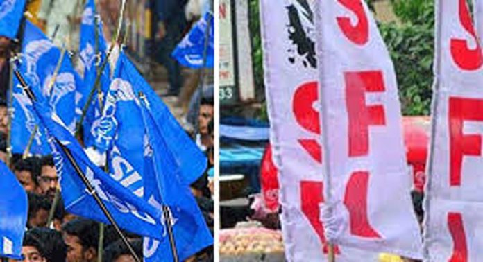 കേരള സർവകലാശാലയിൽ കെ എസ് യു- എസ്എഫ്ഐ വിദ്യാർത്ഥി സംഘർഷം കേരള സർവകലാശാലയിൽ കെ എസ് യു- എസ്എഫ്ഐ വിദ്യാർത്ഥി സംഘർഷം