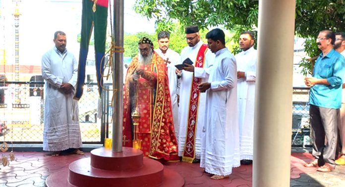 പുനലൂര് നെല്ലിപ്പള്ളി സെന്റ് ജോർജ്ജ് ഓർത്തഡോക്സ് ചാപ്പലിൽ വി.ഗീവർഗീസ് സഹദായുടെ ഓർമ്മപ്പെരുന്നാളിന് കൊടിയേറി പുനലൂര് നെല്ലിപ്പള്ളി സെന്റ് ജോർജ്ജ് ഓർത്തഡോക്സ് ചാപ്പലിൽ വി.ഗീവർഗീസ് സഹദായുടെ ഓർമ്മപ്പെരുന്നാളിന് കൊടിയേറി