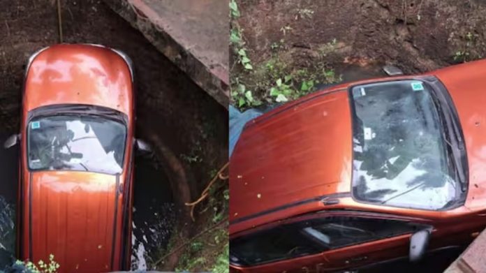 ഡ്രൈവിങ് പഠിക്കുന്നതിനിടെ കാര് നിയന്ത്രണം വിട്ട് കിണറ്റിലേക്ക് വീണ് അപകടം ഡ്രൈവിങ് പഠിക്കുന്നതിനിടെ കാര് നിയന്ത്രണം വിട്ട് കിണറ്റിലേക്ക് വീണ് അപകടം