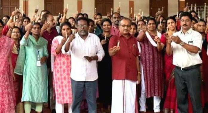 തിരുവല്ല ബി.ആർ.സിയുടെ നേതൃത്വത്തിൽ ലഹരിക്കെതിരെ അദ്ധ്യാപകർ ജ്വാല തെളിച്ചു തിരുവല്ല ബി.ആർ.സിയുടെ നേതൃത്വത്തിൽ ലഹരിക്കെതിരെ അദ്ധ്യാപകർ ജ്വാല തെളിച്ചു