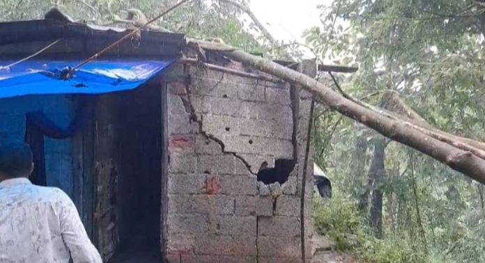 റാന്നിയിൽ അയൽവാസിയുടെ മരം വീണ് വീട് പൂർണ്ണമായും തകർന്നു റാന്നിയിൽ അയൽവാസിയുടെ മരം വീണ് വീട് പൂർണ്ണമായും തകർന്നു
