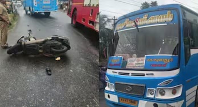 തൃശൂര് എംജി റോഡിൽ വാഹനാപകടത്തിൽ യുവാവിന് ദാരുണാന്ത്യം തൃശൂര് എംജി റോഡിൽ വാഹനാപകടത്തിൽ യുവാവിന് ദാരുണാന്ത്യം