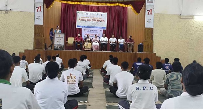 പതിനൊന്നാമത് അന്താരാഷ്ട്ര യോഗ ദിനം 2025 സംഘടിപ്പിച്ചു പതിനൊന്നാമത് അന്താരാഷ്ട്ര യോഗ ദിനം 2025 സംഘടിപ്പിച്ചു
