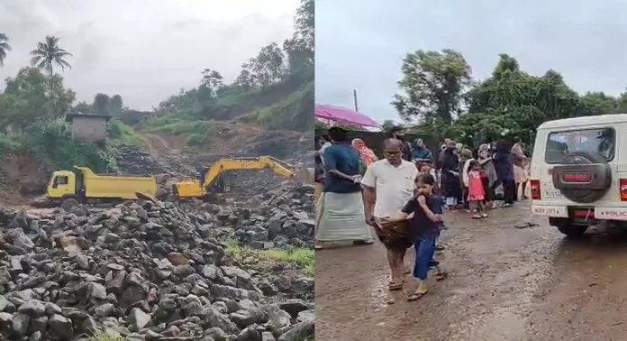 മലപ്പുറത്ത് ഹൈക്കോടതി ഉത്തരവ് മറികടന്നുള്ള ക്വാറിയുടെ പ്രവര്ത്തനം നാട്ടുകാര് തടഞ്ഞു മലപ്പുറത്ത് ഹൈക്കോടതി ഉത്തരവ് മറികടന്നുള്ള ക്വാറിയുടെ പ്രവര്ത്തനം നാട്ടുകാര് തടഞ്ഞു
