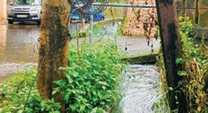 പൂവത്തൂർ റോഡിൽ വെള്ളക്കെട്ട് പൂവത്തൂർ റോഡിൽ വെള്ളക്കെട്ട്