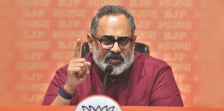 രാജ്യത്തിന്റെ ചരിത്രം തിരുത്താൻ മുസ്ലിം ലീഗ് ശ്രമിക്കേണ്ടെന്ന് രാജീവ് ചന്ദ്രശേഖർ