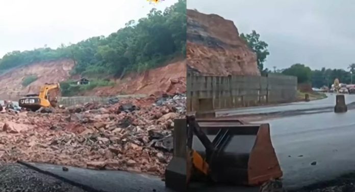 കാസർകോട് വീരമലക്കുന്നിലും ബേവിഞ്ചയിലും യാത്രാ വാഹനങ്ങൾക്ക് നിരോധനം കാസർകോട് വീരമലക്കുന്നിലും ബേവിഞ്ചയിലും യാത്രാ വാഹനങ്ങൾക്ക് നിരോധനം