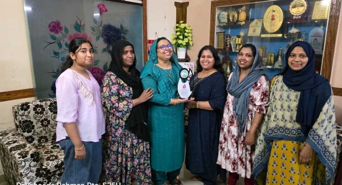 പത്തനംതിട്ട എൻആർഐ അസോസിയേഷൻ കുവൈറ്റ് വനിതാ വേദിയുടെ നേതൃത്വത്തിൽ ഡോക്ടർ വഹീദാ റഹ്മാനെ ആദരിച്ചു പത്തനംതിട്ട എൻആർഐ അസോസിയേഷൻ കുവൈറ്റ് വനിതാ വേദിയുടെ നേതൃത്വത്തിൽ ഡോക്ടർ വഹീദാ റഹ്മാനെ ആദരിച്ചു