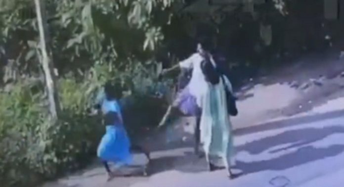 കോഴിക്കോട് തിരുവമ്പാടിയില് നടുറോട്ടില് മധ്യവയസ്ക്കയെ ചവിട്ടി വീഴ്ത്തി യുവാവ് കോഴിക്കോട് തിരുവമ്പാടിയില് നടുറോട്ടില് മധ്യവയസ്ക്കയെ ചവിട്ടി വീഴ്ത്തി യുവാവ്