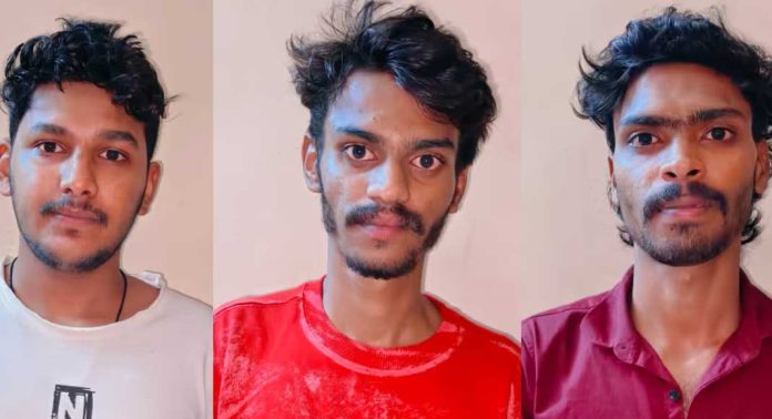 മയക്കുമരുന്നുമായി ലോഡ്ജില് തമ്പടിച്ച യുവാക്കളെ പോലീസ് പിടികൂടി മയക്കുമരുന്നുമായി ലോഡ്ജില് തമ്പടിച്ച യുവാക്കളെ പോലീസ് പിടികൂടി