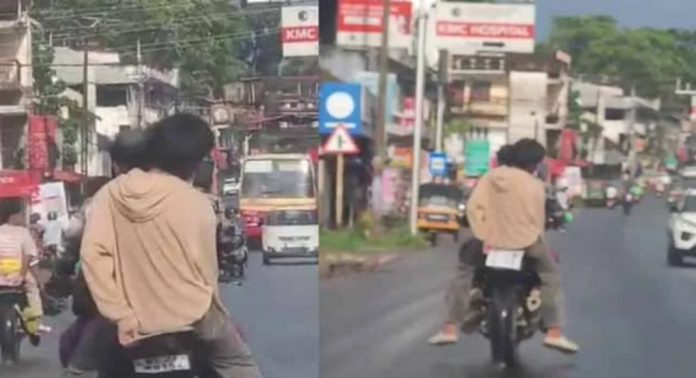 ബൈക്കുകളില് യുവാക്കള് അഭ്യാസ പ്രകടനം നടത്തിയ സംഭവം ; യുവാക്കള്ക്കെതിരെ കേസ്: 7500 രൂപ വീതം പിഴ ബൈക്കുകളില് യുവാക്കള് അഭ്യാസ പ്രകടനം നടത്തിയ സംഭവം ; യുവാക്കള്ക്കെതിരെ കേസ്: 7500 രൂപ വീതം പിഴ