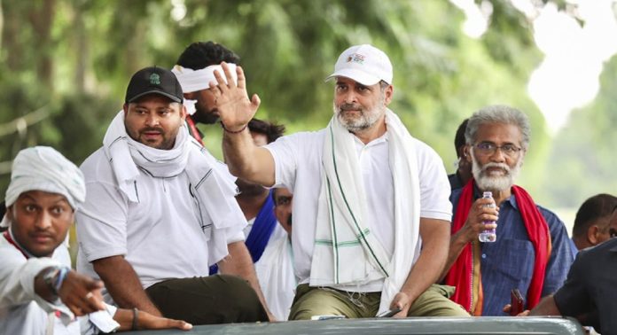 ബിഹാറിലെ ഇൻഡ്യ സഖ്യത്തിന്റെ വോട്ടർ അധികാർ യാത്രയുടെ സമാപന സമ്മേളനം ഇന്ന് ബിഹാറിലെ ഇൻഡ്യ സഖ്യത്തിന്റെ വോട്ടർ അധികാർ യാത്രയുടെ സമാപന സമ്മേളനം ഇന്ന്