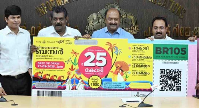 തിരുവോണം ബമ്പര് നറുക്കെടുപ്പ് ഇന്നുണ്ടാകില്ല ; മാറ്റിവച്ചു തിരുവോണം ബമ്പര് നറുക്കെടുപ്പ് ഇന്നുണ്ടാകില്ല ; മാറ്റിവച്ചു