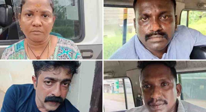 കഞ്ചാവുമായി യുവതി ഉൾപ്പെടെ നാലുപേർ പോലീസ് പിടിയിൽ കഞ്ചാവുമായി യുവതി ഉൾപ്പെടെ നാലുപേർ പോലീസ് പിടിയിൽ