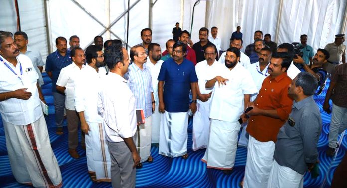 ആഗോള അയ്യപ്പ സംഗമത്തിന് ഒരുങ്ങി പമ്പാ തീരം ആഗോള അയ്യപ്പ സംഗമത്തിന് ഒരുങ്ങി പമ്പാ തീരം