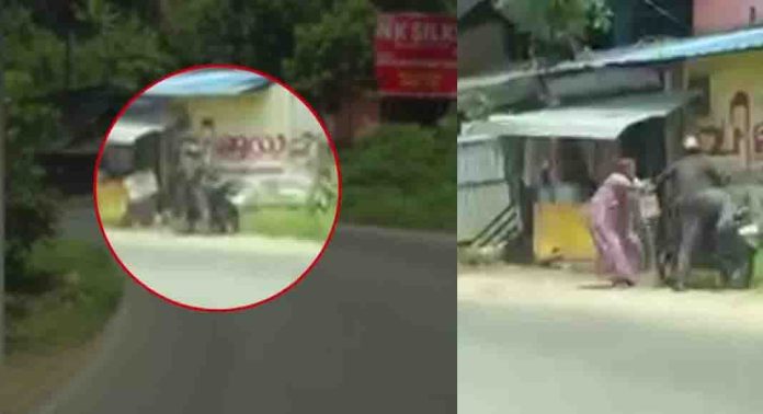 വയോധികയുടെ സ്വർണമാല പൊട്ടിച്ച് പ്രതി രക്ഷപ്പെടുന്ന ദൃശ്യങ്ങൾ പുറത്ത് വയോധികയുടെ സ്വർണമാല പൊട്ടിച്ച് പ്രതി രക്ഷപ്പെടുന്ന ദൃശ്യങ്ങൾ പുറത്ത്