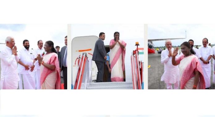കേരള സന്ദർശനം പൂർത്തിയാക്കി രാഷ്ട്രപതി മടങ്ങി കേരള സന്ദർശനം പൂർത്തിയാക്കി രാഷ്ട്രപതി മടങ്ങി