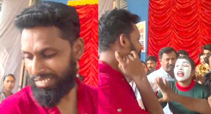 കലോത്സവവേദികളിലെ കയ്യാങ്കളികൾ ; വിധികർത്താവായ കലാഭവൻ സുമേഷിന് മര്ദ്ദനം കലോത്സവവേദികളിലെ കയ്യാങ്കളികൾ ; വിധികർത്താവായ കലാഭവൻ സുമേഷിന് മര്ദ്ദനം