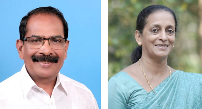 സാം ഈപ്പനും ജൂലി സാബു ഒലിക്കലും കേരള കോൺഗ്രസ് ജില്ലാ പഞ്ചായത്ത് സ്ഥാനാർത്ഥികൾ സാം ഈപ്പനും ജൂലി സാബു ഒലിക്കലും കേരള കോൺഗ്രസ് ജില്ലാ പഞ്ചായത്ത് സ്ഥാനാർത്ഥികൾ