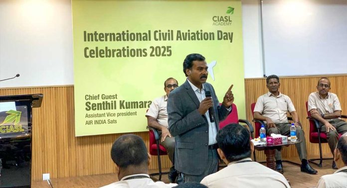 വ്യോമയാന മേഖലയിൽ നിർമിത ബുദ്ധിക്ക് നിർണായക സ്ഥാനം : വിദ്യാർത്ഥികൾ കാലത്തിനൊത്ത് മാറണമെന്ന് സെന്തിൽ കുമാർ വ്യോമയാന മേഖലയിൽ നിർമിത ബുദ്ധിക്ക് നിർണായക സ്ഥാനം : വിദ്യാർത്ഥികൾ കാലത്തിനൊത്ത് മാറണമെന്ന് സെന്തിൽ കുമാർ
